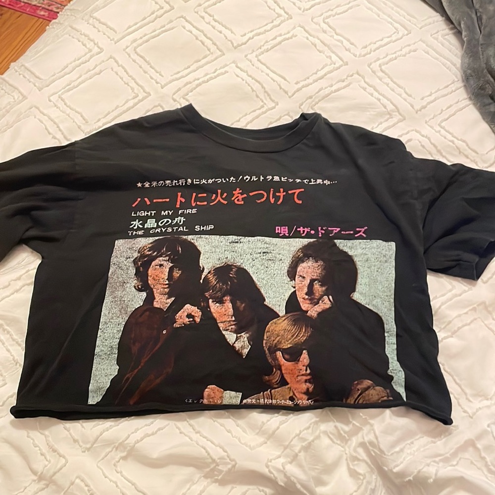 Cropped ‘The Doors‘ Japanese Brandy Melville Graphic Tee